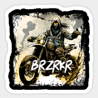 Shadow Man BRZRKR (Berserker) Bike Rider Sticker